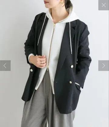 컨디션 최상 리브 드와 스트레치 트윌 테일러드 자켓