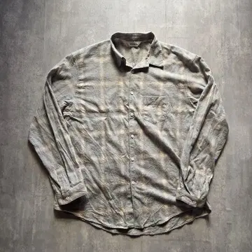 DIGAWEL 체크 셔츠 제네릭 그레이