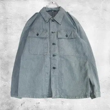 80년대 스위스 군 빈티지 데님 자켓 워크 자켓 밀리터리