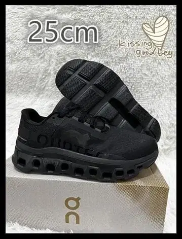 On 클라우드몬스터 블랙 스니커즈 25cm