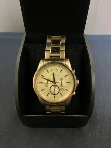 Armani Exchange 골드 쿼츠 손목시계