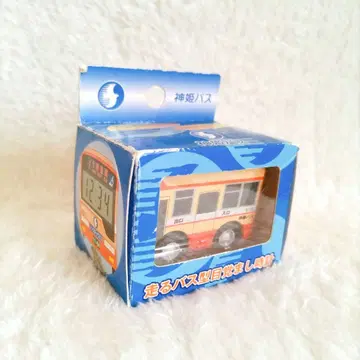 [ 미사용 ] 달리는 버스형 알람 시계 신키 버스 풀백 노선 버스