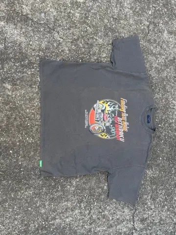 90년대 바이크 디자인 T셔츠 다크 그레이