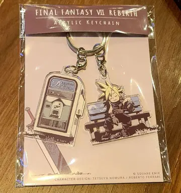 파이널 판타지 VII 아크릴 키링 웅크린 클라우드