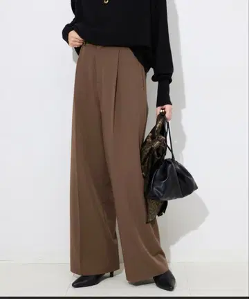 브라운 와이드 팬츠 사이즈 38