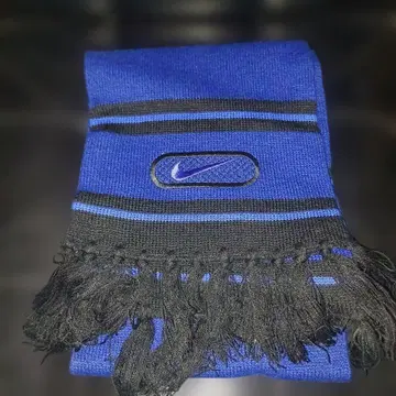 90s 대만제 NIKE 프린지 머플러 블랙 블루