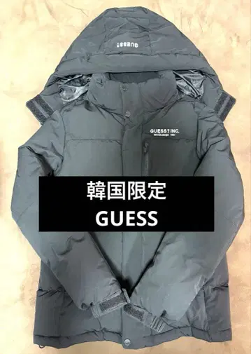 [ 새상품급 ] 한국 한정판 GUESS 다운 블랙