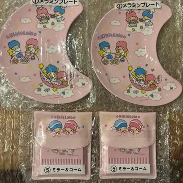 키키라라 50주년 복권 멜라민 플레이트 거울 & 빗