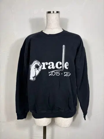 Hanes 미식축구 맨투맨 블랙 바디 트레이닝복