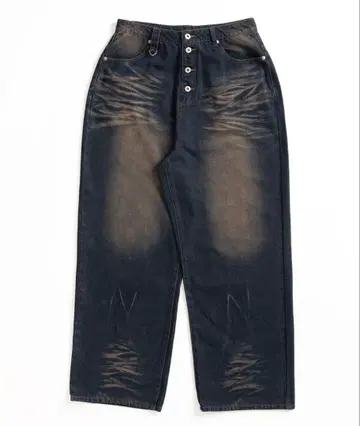 WISHFOREVER OVERDYED WIDE DENIM