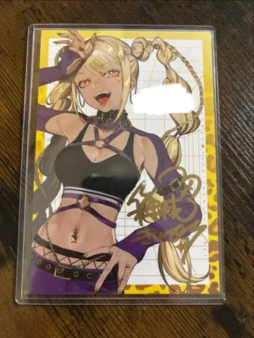 칸나리 큐피 친필 사인 엽서