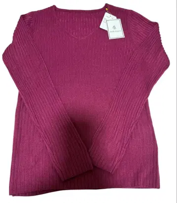 미사용 새상품 로페피크닉 리브 니트 M