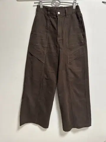 [ CS ] cotton wide twill pants (brown)