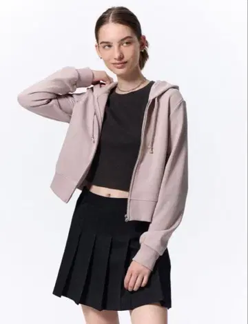 GU 맨투맨 풀 집업 후드티