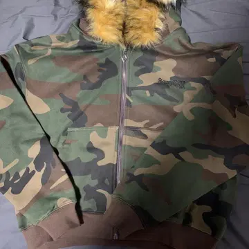 supplier 카모플라쥬 퍼 후드티