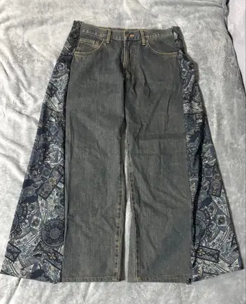 EDWIN 와이드 데님 팬츠 리메이크