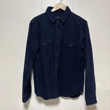 UES WEAR WELL 네이비 데님 셔츠 긴팔