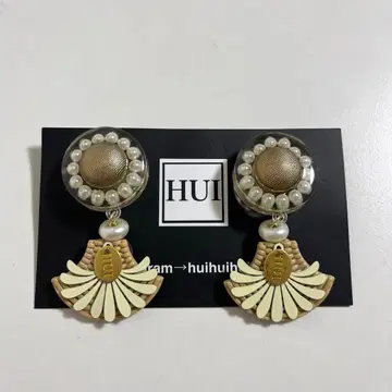 HUI 휴이 귀찌 클리어 골드