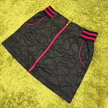 캘러웨이 callaway 스커트 충전솜 하트 무늬 블랙 핑크 M