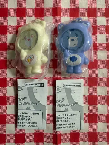 케어베어 사진 액자 화이트 블루 2개 세트