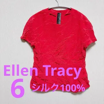 엘렌 트레이시 Ellen Tracy 반팔 셔츠 100% 실크