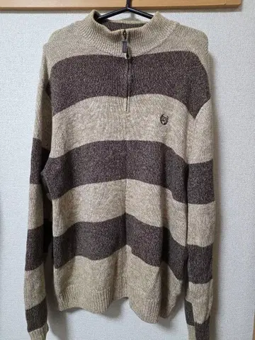 스트라이프 하이넥 스웨터 CHAPS