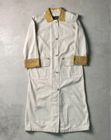 에디 바우어 롱 코트 아이보리