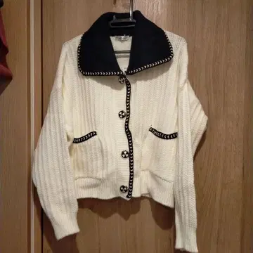 아이보리 가디건 M
