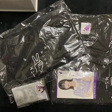 노기자카46 나카니시 아루노 생탄 기념 셔츠 토트백 클리어 케이스