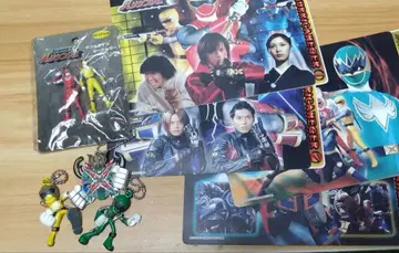 인풍전대 허리케인저 키체인 & 점보 씰 세트