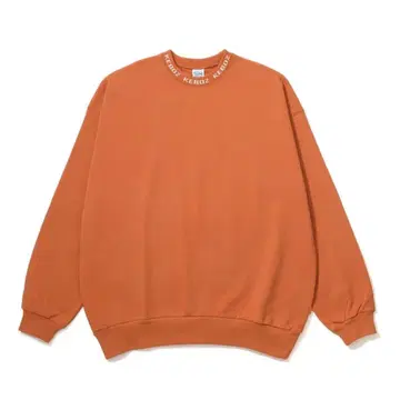 keboz NECK LOGO SWEAT CREWNECK ORANGE M