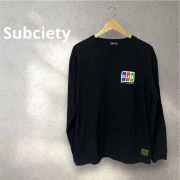 Subciety 서브사이티 롱T XL 블랙 스트릿