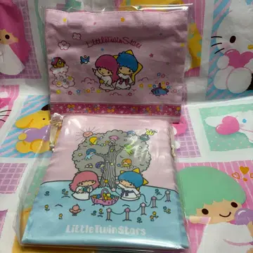 산리오 키키라라 시크릿 미니 복조리 & 미니 토트백 1 2종 세트