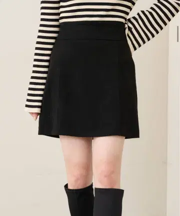chico 허리 절개 사다리꼴 스커트