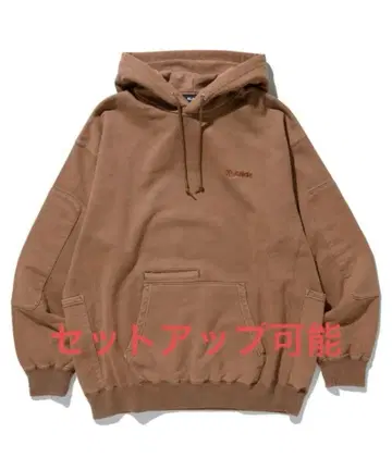 XLARGE PIGMENT DYEDPULLOVER HOODED SWEAT