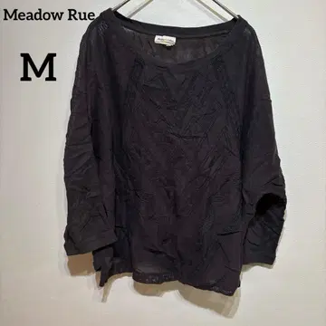 Meadow Rue [ M ] 레이스 상의 블랙 상의 기하학 패턴