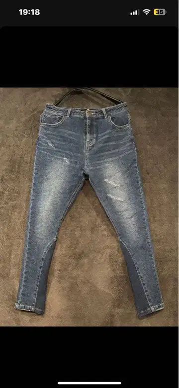 라이트 블루 스키니 데님