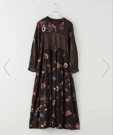 [ 택 포함 미사용 ] B.C STOCK 꽃무늬 롱 원피스