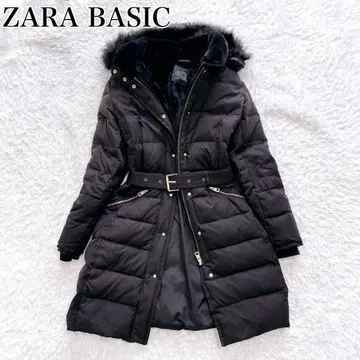 자라 베이직 퍼 보아 2way 두툼한 다운 코트