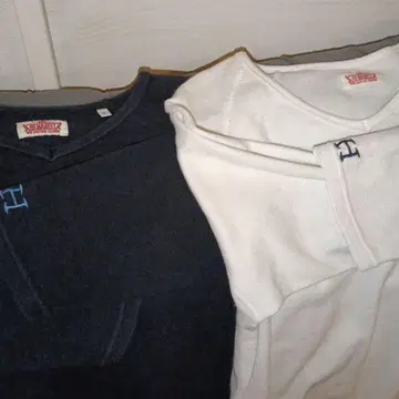 2장 세트, 할리우드 마켓, V넥 7부 소매 티셔츠