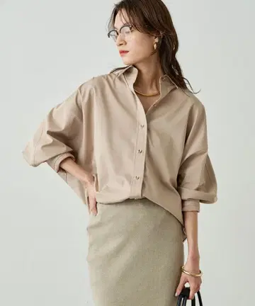 라운지 드레스 LOUNGEDRESS 새틴 BIG 셔츠