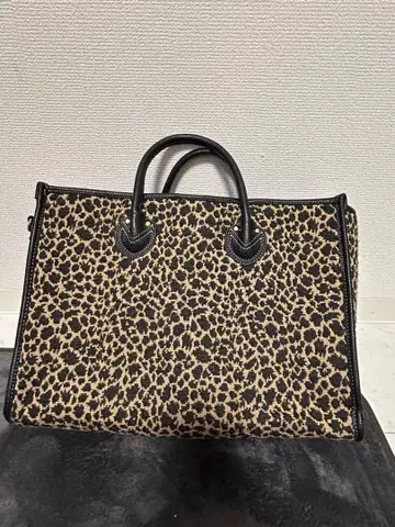Andemiu 레오파드 무늬 토트백