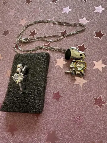 스누피 목걸이와 반지 사이즈 9호 3종 세트!! 크리스마스 추천 상품