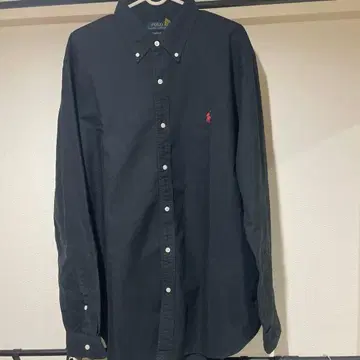 랄프 로렌 버튼 다운 셔츠 XL 사이즈 현행 택 블랙