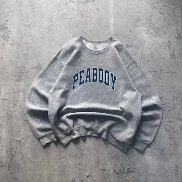 90's~ 저지 USA 구제 의류 프린트 맨투맨 트레이닝복 그레이