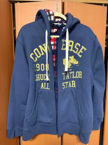 CONVERSE 척테일러 후드티 2L 네이비