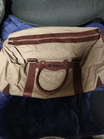 Marlboro 더플백 베이지/브라운