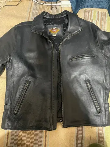 Harley-Davidson 블랙 가죽 자켓