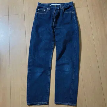 IENA 셀비지 하이라이즈 데님 인디고 블루 청바지 36