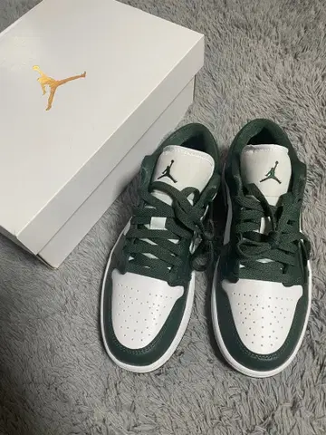 조던 화이트/그린 스니커즈